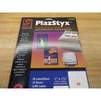 Simon 15026 Plazstyx Labels