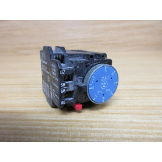 Westinghouse ZA1-30 Fanal Time Delay Relay ZA130 Black, AC15 - Used