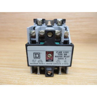 Square D 8501-XM0-20 Industrial Control Relay 8501-XMO-20 Cracked Corner - Used