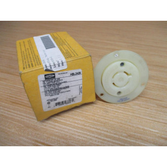 Hubbell HBL2426 Flanged Receptacle 2426