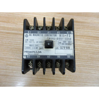 Hitachi H11-F3 AC Magnetic Contactor A58L-0001-0248 - Used
