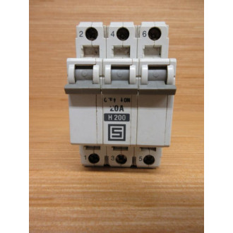 Schurter AS168X-CB3-H200 20A Circuit Breaker AS168XCB3H200 - Used