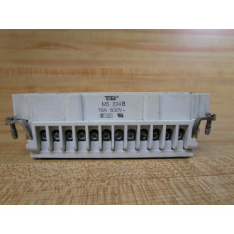 Thomas & Betts MS 224B Heavy Duty Connector Insert MS224B - Used