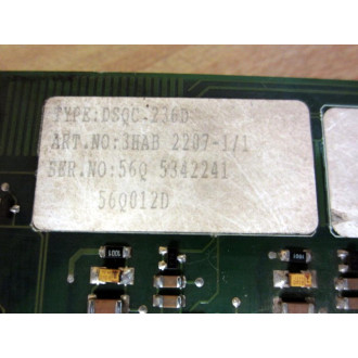 ABB 3HAB2207-1 Servo DSQC 236D 3HAB2207-11 - GME:91005-345-F - Used