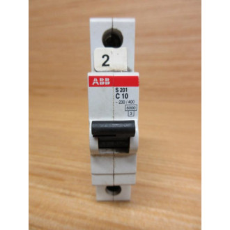 ABB S201 C10 10A Circuit Breaker S201C10 (Pack of 7) - Used