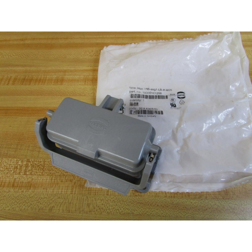 Harting 19300161256 Heavy Duty Housing Han 16B-asg1-LB-K-M25