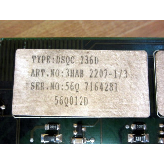ABB 3HAB2207-1 Servo DSQC 236D 3HAB2207-13 - GME:91005-547-H - Used