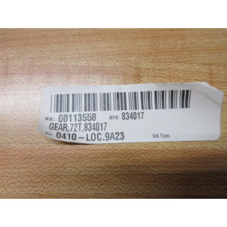 834017 Gear - New No Box