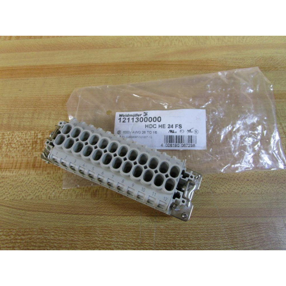 Weidmuller 1211300000 Female Connector HDC HE 24 FS