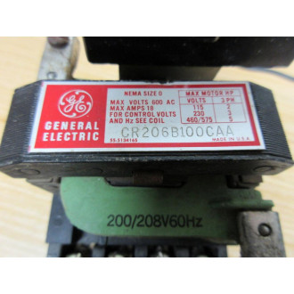 General Electric CR206B100CAA GE Starter - Used
