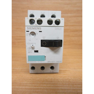 Siemens 3RV1011-1AA15 Sirius 1.1-1.6A Circuit Breaker 3RV10111AA15 W 9RV1901-1E - Used