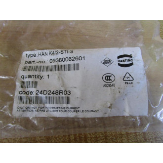 Harting 09380062601 Male Insert HAN K42-STI-S