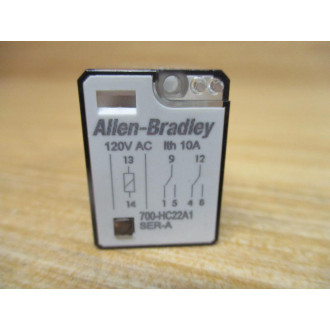 Allen Bradley 700-HC22A1 Relay 700-HC22A1-120VAC (Pack of 3) - New No Box