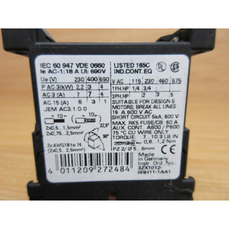 Siemens 3RT1015-1AB01 Sirius Power Contactor 3RT10151AB01 - New No Box