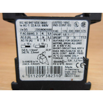 Siemens 3RT1016-1AM21 Sirius Power Contactor 3RT10161AM21 - New No Box