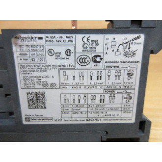 Schneider LRD365 Thermal Overload Relay - New No Box