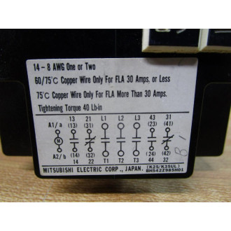 Mitsubishi S-K25UL Contactor MS0-K25KPUL - Used