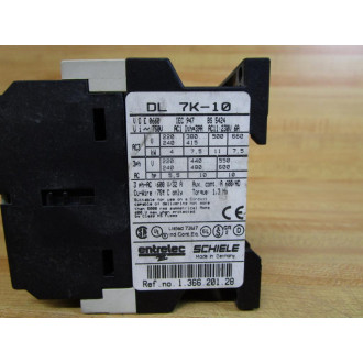 Entrelec Schiele DL 7K-10 Contactor DL7K10 - Used