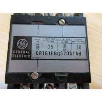 General Electric CR161FBG520A1AH GE Contactor Green Coil - Used