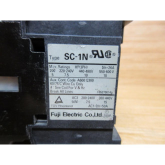 Fuji Electric SC-1N Magnetic Contactor SC1N SC25AA - Used