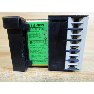 Siemens 3TJ5000-0BB4 Auxiliary Contactor 3TJ50000BB4 - Used