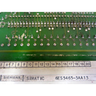Siemens 6ES5465-3AA13 Analog Input Module 6ES54653AA13 - Used