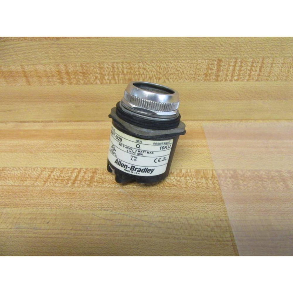Allen Bradley 800T-U29 Potentiometer 800TU29 Series Q WO Knob - Used Allen Bradley 800T-U29 Potentiometer 800TU29 Series Q WO Knob - Used