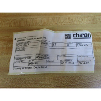 Yapron 122187 Chiron Roller Assembly