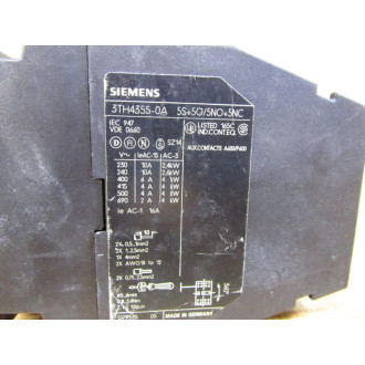 Siemens 3TH4355-0A Contactor Relay 3TH43550A - Used
