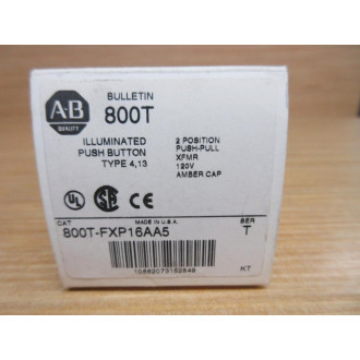 Allen Bradley 800T-FXP16 A5 Switch Amber
