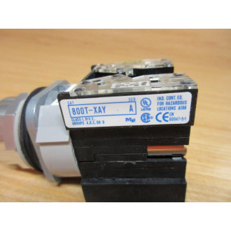 Allen Bradley 800T-H2BY Selector Switch 800TH2BY W (2) 800T-XAY