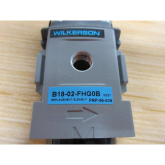 Wilkerson B18-02-FHG0B Filter Regulator B1802FHG0B