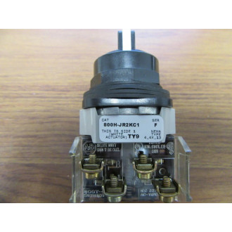 Allen Bradley 800H-JR2KC1 Selector Switch 800HJR2KC1 W800T-XA Contact Block