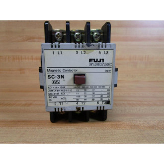 Fuji Electric SC-3N 3P Contactor 4NC2H0 100V 50Hz  100-110V 60Hz - Used