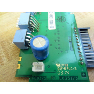 ABB L03513 SACE Board RE0375 406MGYL-00300Q-070 - Used