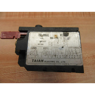 Taian RH-187 Thermal Overload Relay RH187 - Used
