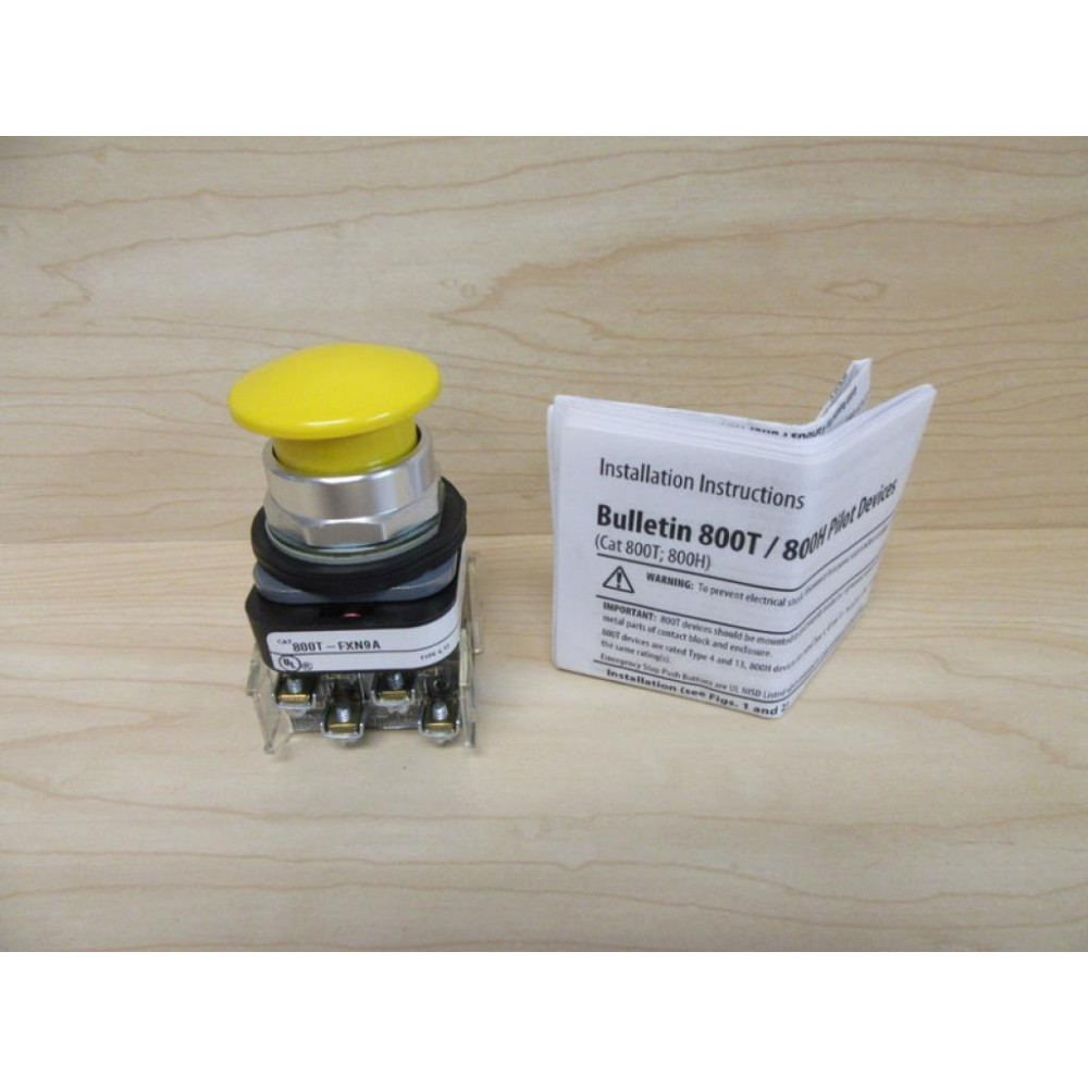 Allen Bradley 800T-FXN9A Push Button 800TFXN9A W (2) 800T-XA - New No Box