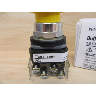 Allen Bradley 800T-FXN9A Push Button 800TFXN9A W (2) 800T-XA - New No Box