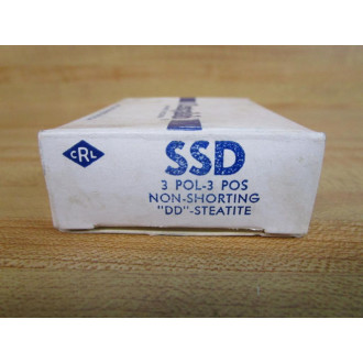 Centralab SSD 3POL-3POS Rotary Wafer Switch SSD3POL3POS