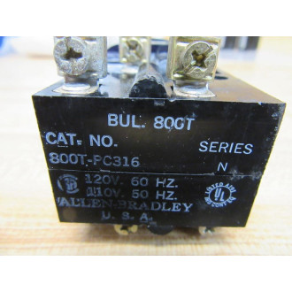 Allen Bradley 800T-PC316 Cluster Red Green White Black - New No Box