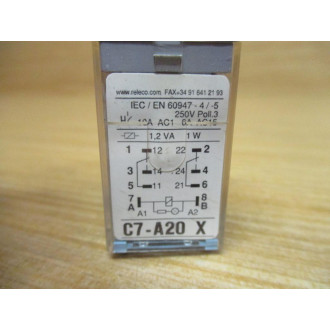 Releco C7-A20X024VDC Relay C7-A20X - New No Box