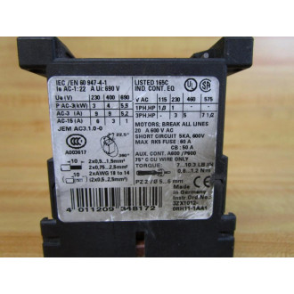 Siemens 3RT1016-1AK61 Contactor 3RT10161AK61 - Used