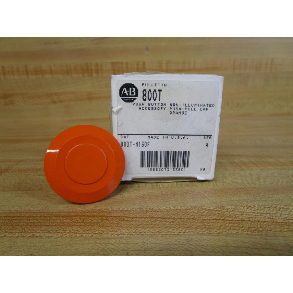 Allen Bradley 800T-N160F Orange Push Button Cap 800TN160F