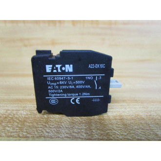 Eaton Moeller A22-EK10C Contact Block A22EK10C - New No Box