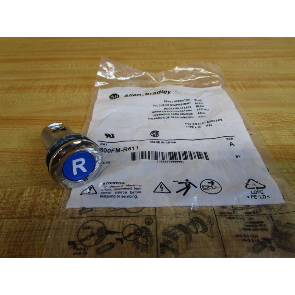Allen Bradley 800FM-R611 Push Button 800FMR611