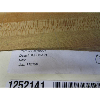 Fox River Machining & Fabrication LV-M-40007D Lug, Chain - New No Box