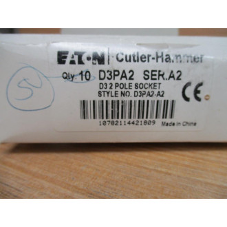 Cutler Hammer D3PA2 Eaton Relay Socket Gray (Pack of 5)