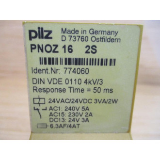 Pilz PNOZ 16 2S E-Stop Safety Relay 774060 - Used