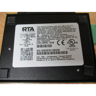 Real Time Automation 460ETCMM-N34 RTA Protocol Gateway - New No Box