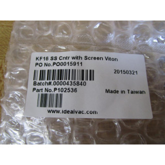 Ideal Vac P102536 Centering Ring KF16